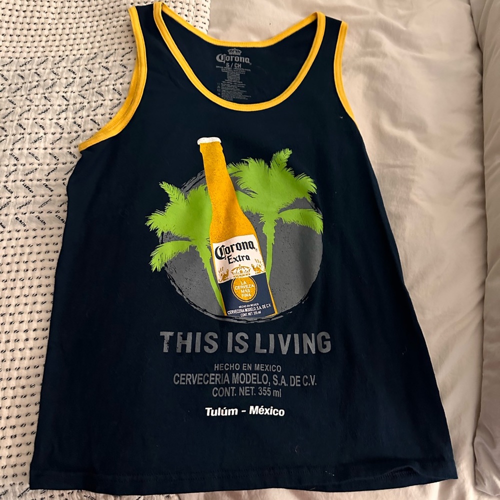 Corona tank top from Tulum, Mexico
